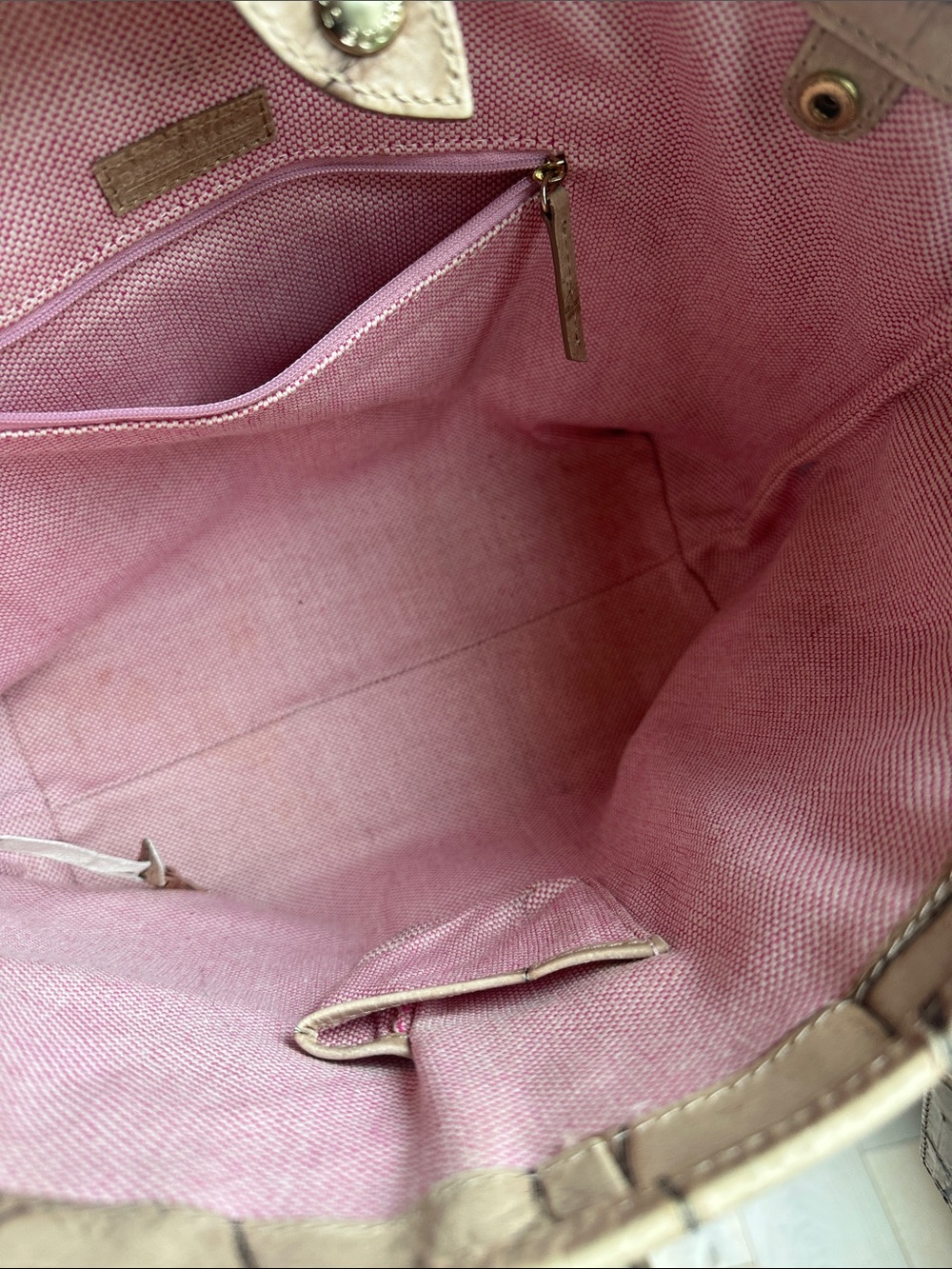Dooney & Bourke Metallic Gold Croc-Embossed Tote - Picture 8 of 8